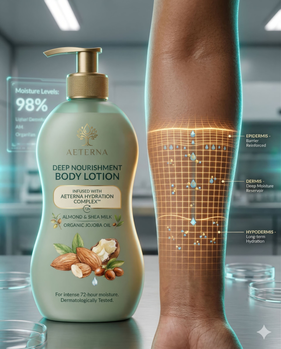 Skincare penetration technology with digital grid skin analysis google gemini prompt