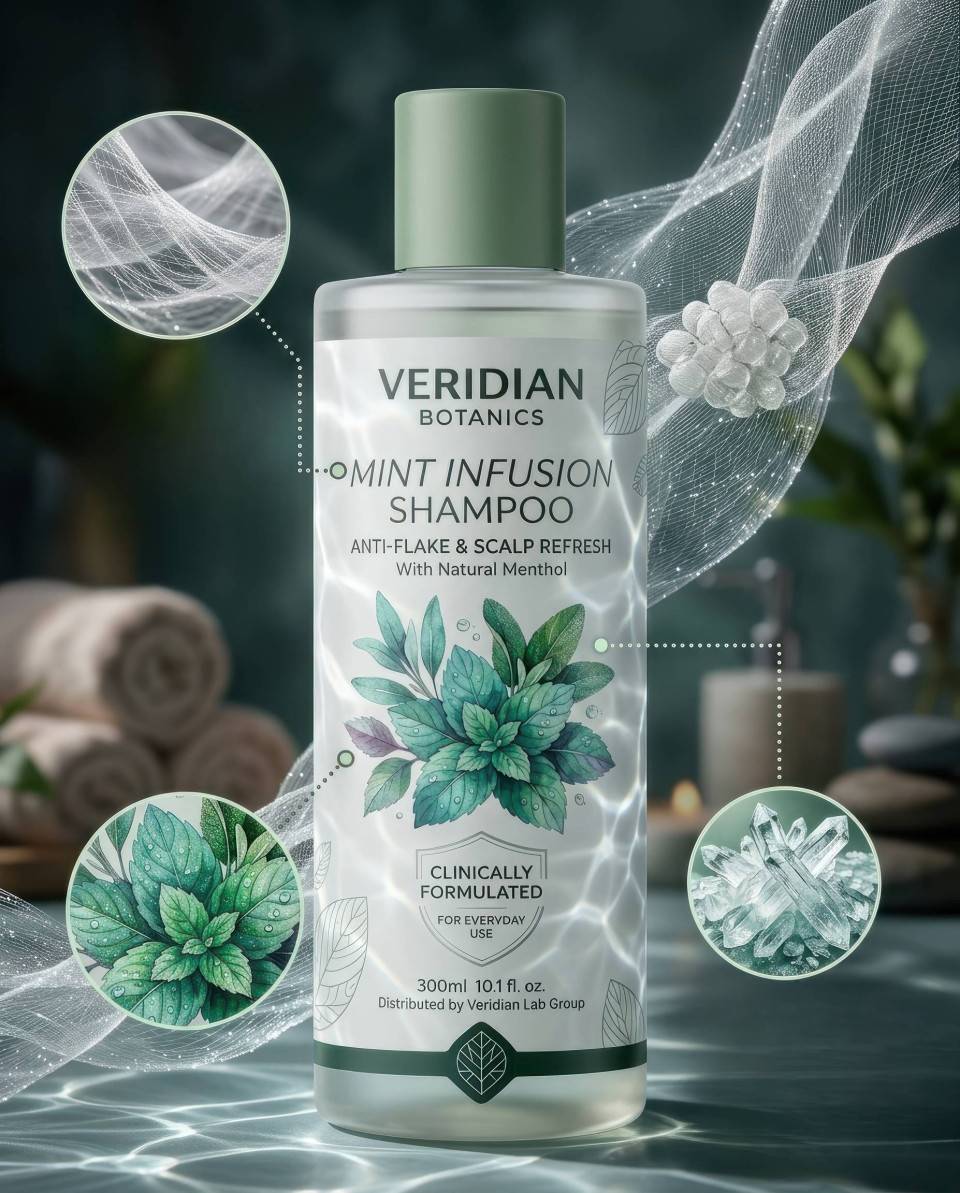 Scientific beauty product ingredients floating silk fibers google gemini prompt