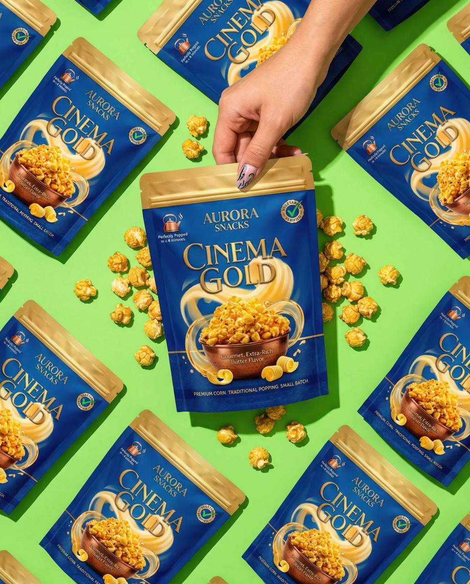 Snack packet in repeating grid pop art lime background google gemini prompt