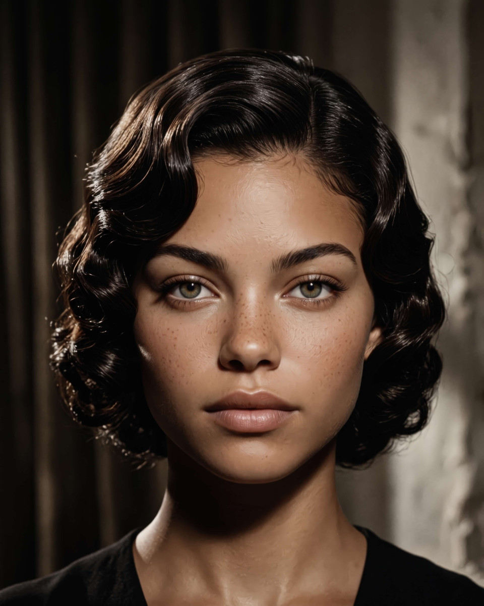 Classic hollywood waves cinematic beauty portrait google gemini prompt