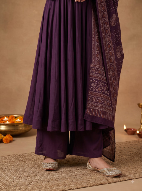 Anarkali Suit AI Lower Body Product Photography Prompt Hemline and Juttis