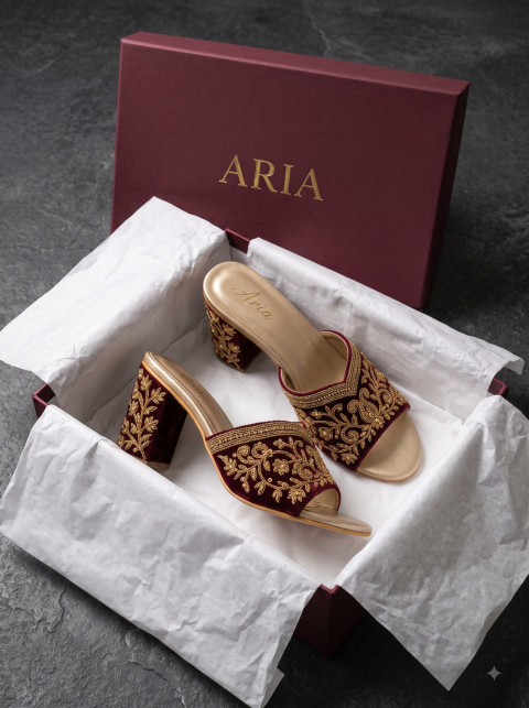 Bridal Heels AI E-Commerce Product Photography Prompt Premium Box Packaging