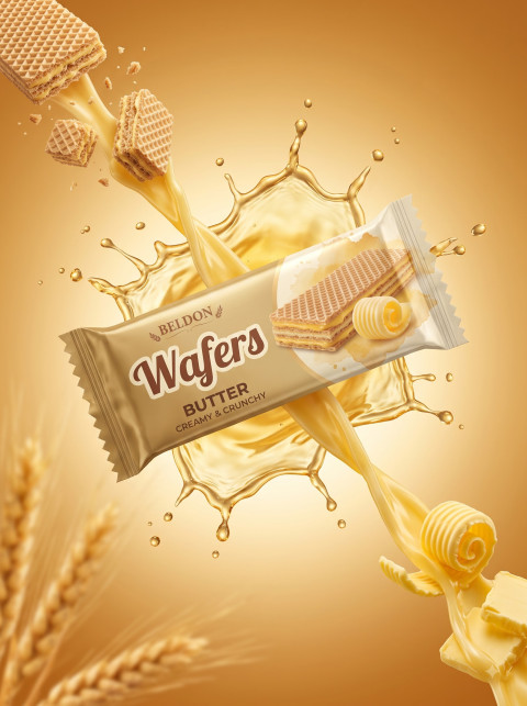Creamy & Crunchy AI Butter Wafer Photography Prompts - Angle 3