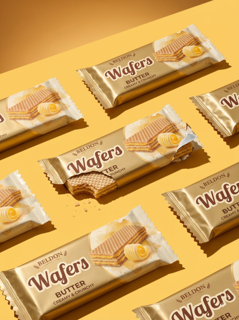 Creamy & Crunchy AI Butter Wafer Photography Prompts - Angle 3