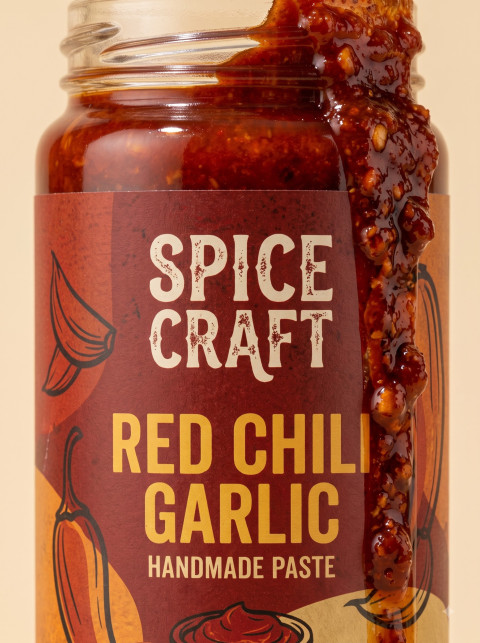 Chili Garlic Paste Macro Food Jar Photography