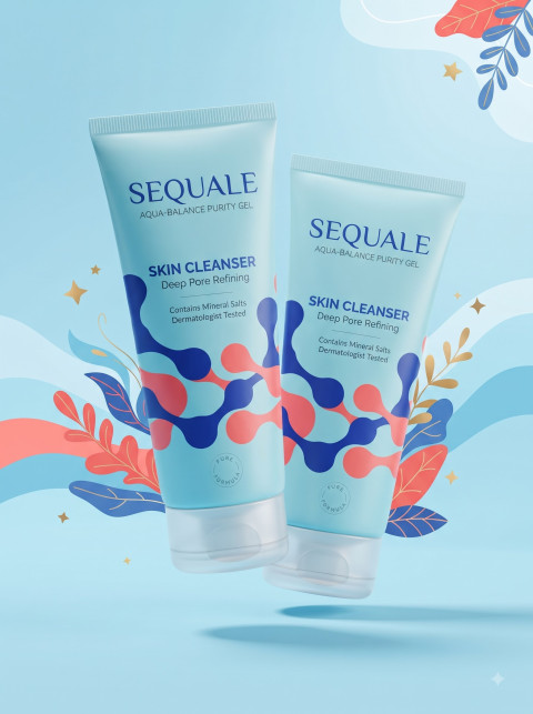 Dual Face Cleanser Tubes in Tropical Setting