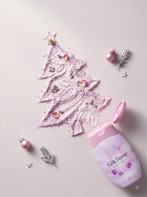Face Powder Product Photography Powder Tree Art Christmas Theme 