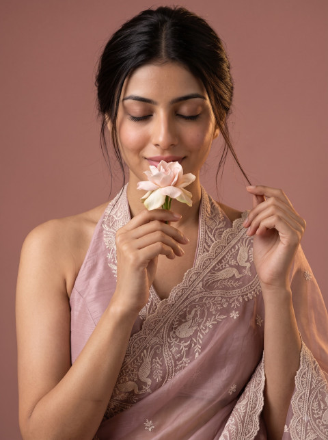 AI Festive Saree & Ethnic Wear Photography Prompts - Angle 3
