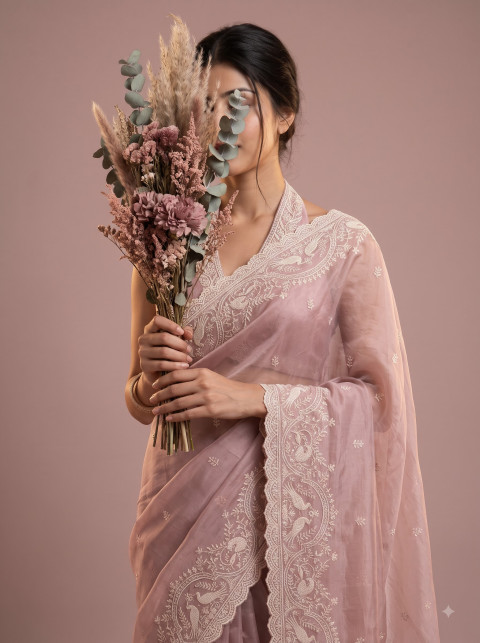 AI Festive Saree & Ethnic Wear Photography Prompts - Primary Shot
