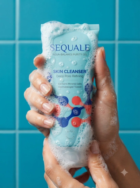 Foaming Face Cleanser Hand Wash Concept