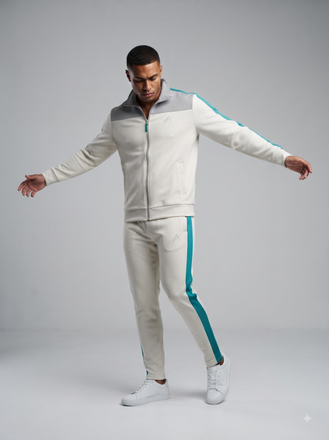 Full Body Male Model in Track Suit Studio Shot