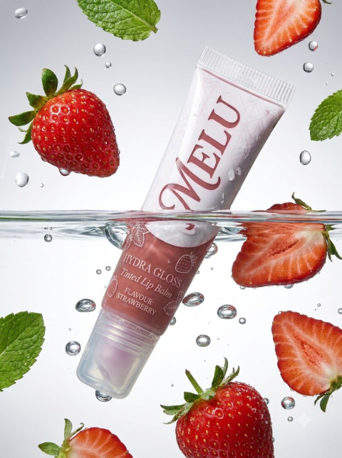 Lip Balm Tube Underwater Splash with Strawberries