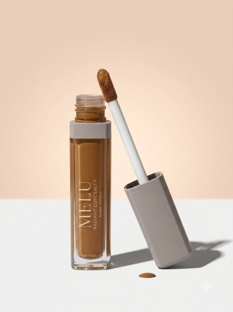 Liquid Concealer with Applicator on Neutral Surface