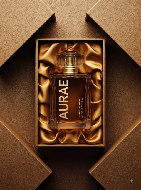 Luxury Perfume Bottle in Leather Gift Box