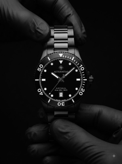 Luxury Timepiece AI Close-Up Product Photography Prompt Watchmaker Inspection Hands