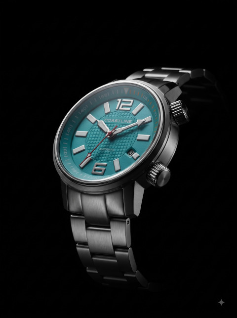 Diver Watch Commercial E-Commerce Photoshoot Prompts - Angle 2