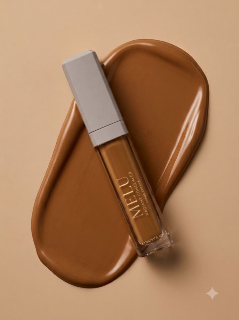 Makeup Concealer Tube on Liquid Creamy Swatch