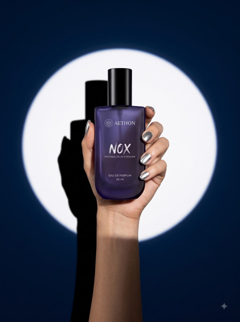 Men's Perfume Creative Studio Product Photography Prompt Circular Spotlight