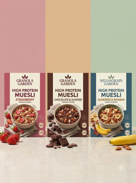 Multi-Flavor Muesli Boxes Product Lineup