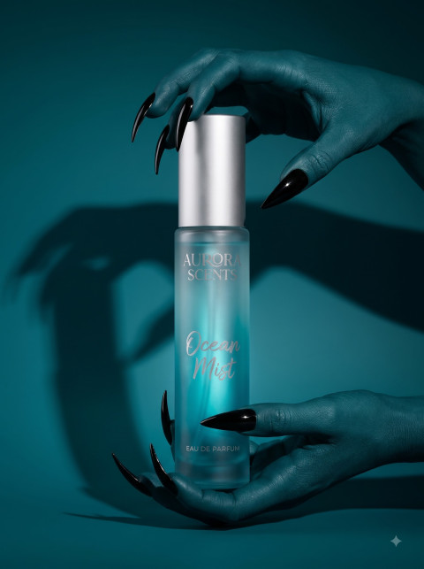 AI Halloween Perfume Bottle Photography Prompts & E-Commerce Studio Collection - Angle 2