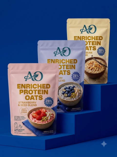 Protein Oats Podium Display Product Shot