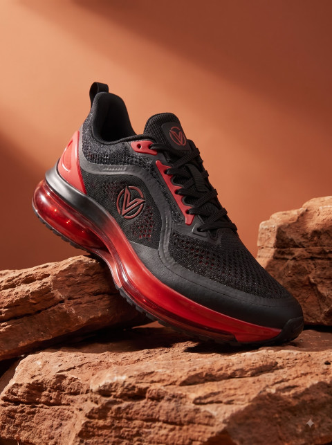 Running Shoes on Desert Rock Pedestal Hero Shot