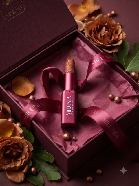 Shimmer Lipstick in Gift Box with Florals