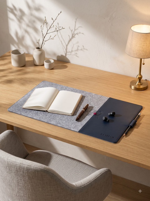 Still Life Commercial Desk Pad AI Product Photography Prompt