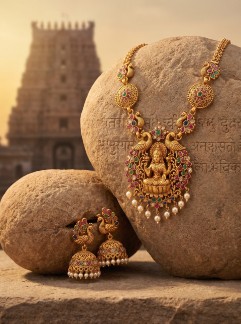 Temple Jewelry Outdoor Commercial AI Product Photography Prompt