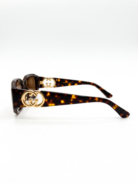 Tortoiseshell Sunglasses E-Commerce Product Photography Prompt Side Profile View